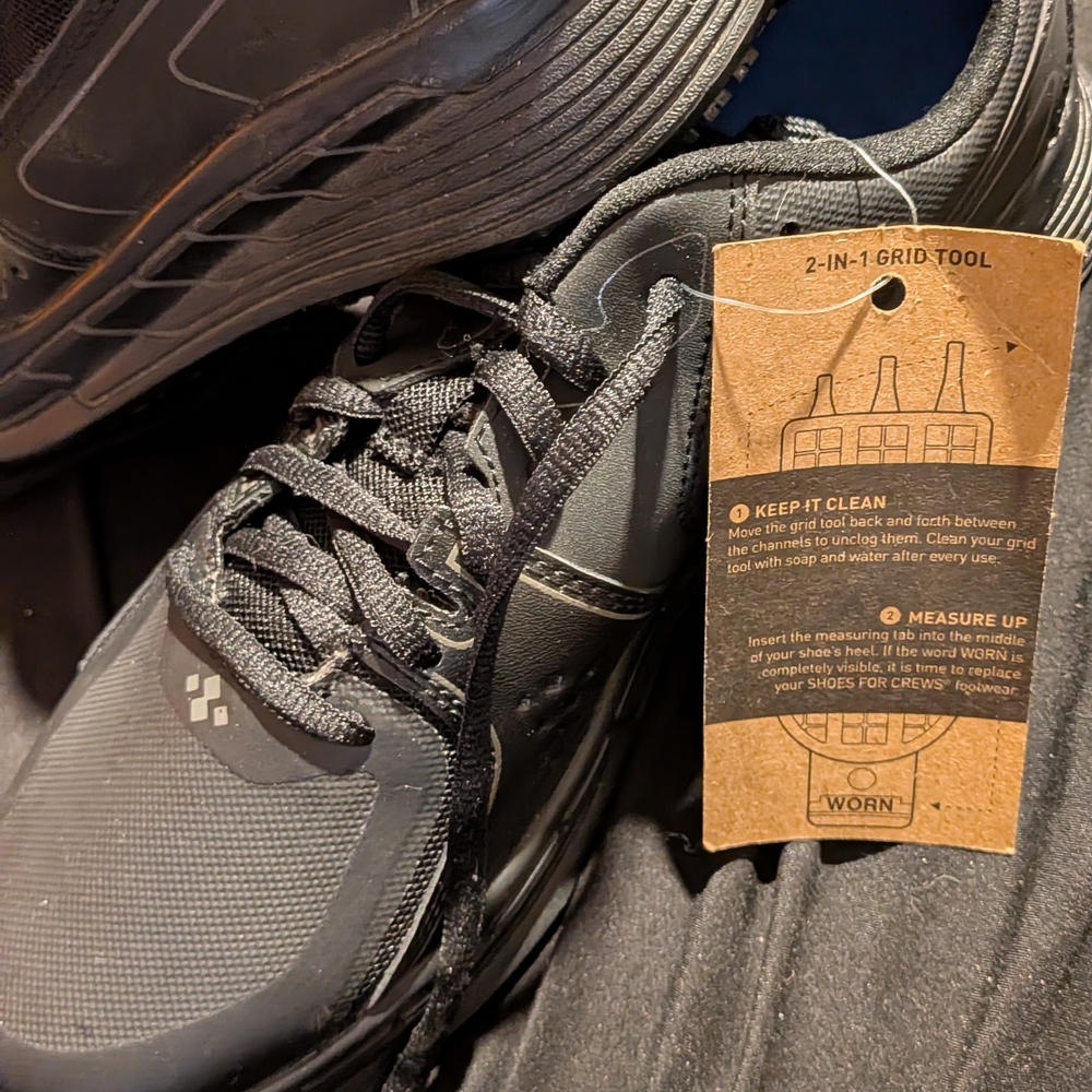 Shoes For Crews Womens All-Black Slip-Resistant Athletic Shoe